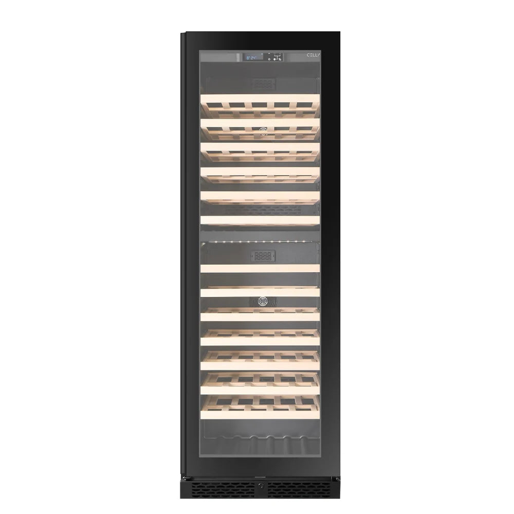 WINE CELLA - FWS154D-BLACK - 154 Bottle Wine Fridge