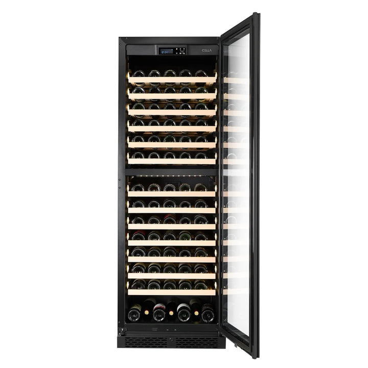 WINE CELLA - FWS154D-BLACK - 154 Bottle Wine Fridge