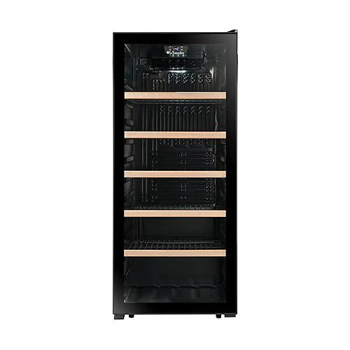 La Sommeliere - 121 Bottle - Freestanding Single Zone Wine Cabinet - LS117BLACK