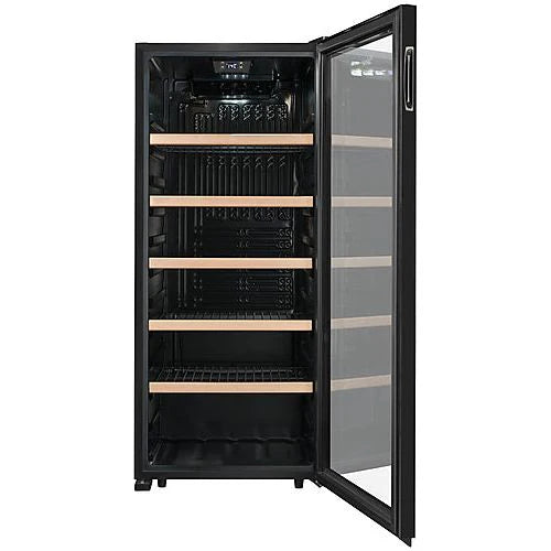 La Sommeliere - 121 Bottle - Freestanding Single Zone Wine Cabinet - LS117BLACK