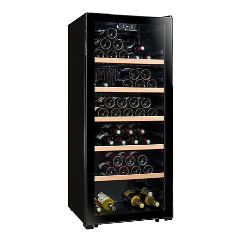 La Sommeliere - 121 Bottle - Freestanding Single Zone Wine Cabinet - LS117BLACK