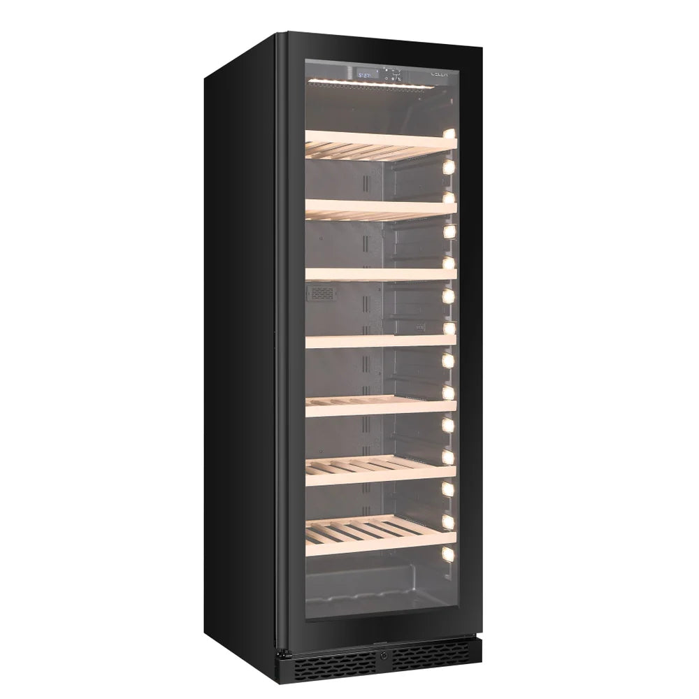 WINE CELLA - W122S-BLACK - 102 Bottle Wine Fridge