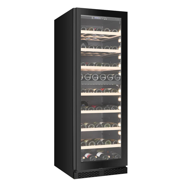 WINE CELLA - W154D-BLACK - 154 Bottle Wine Fridge