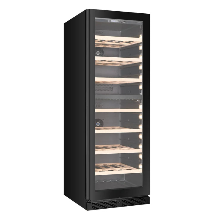 WINE CELLA - W154D-BLACK - 154 Bottle Wine Fridge