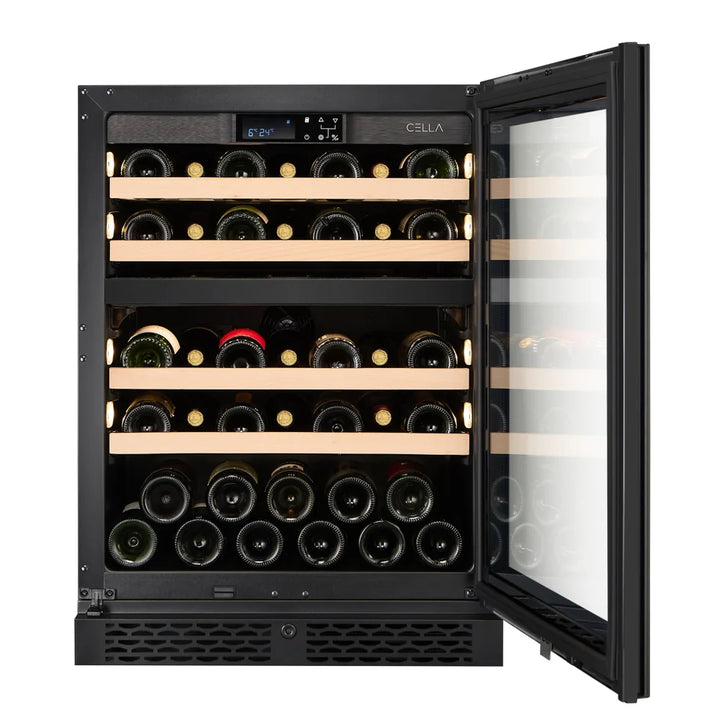 WINE CELLA - W39D-BLACK - 39 Bottle Wine Fridge