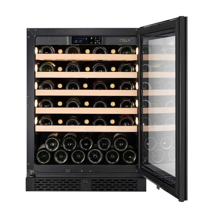 WINE CELLA - W46S-BLACK - 46 Bottle Wine Fridge