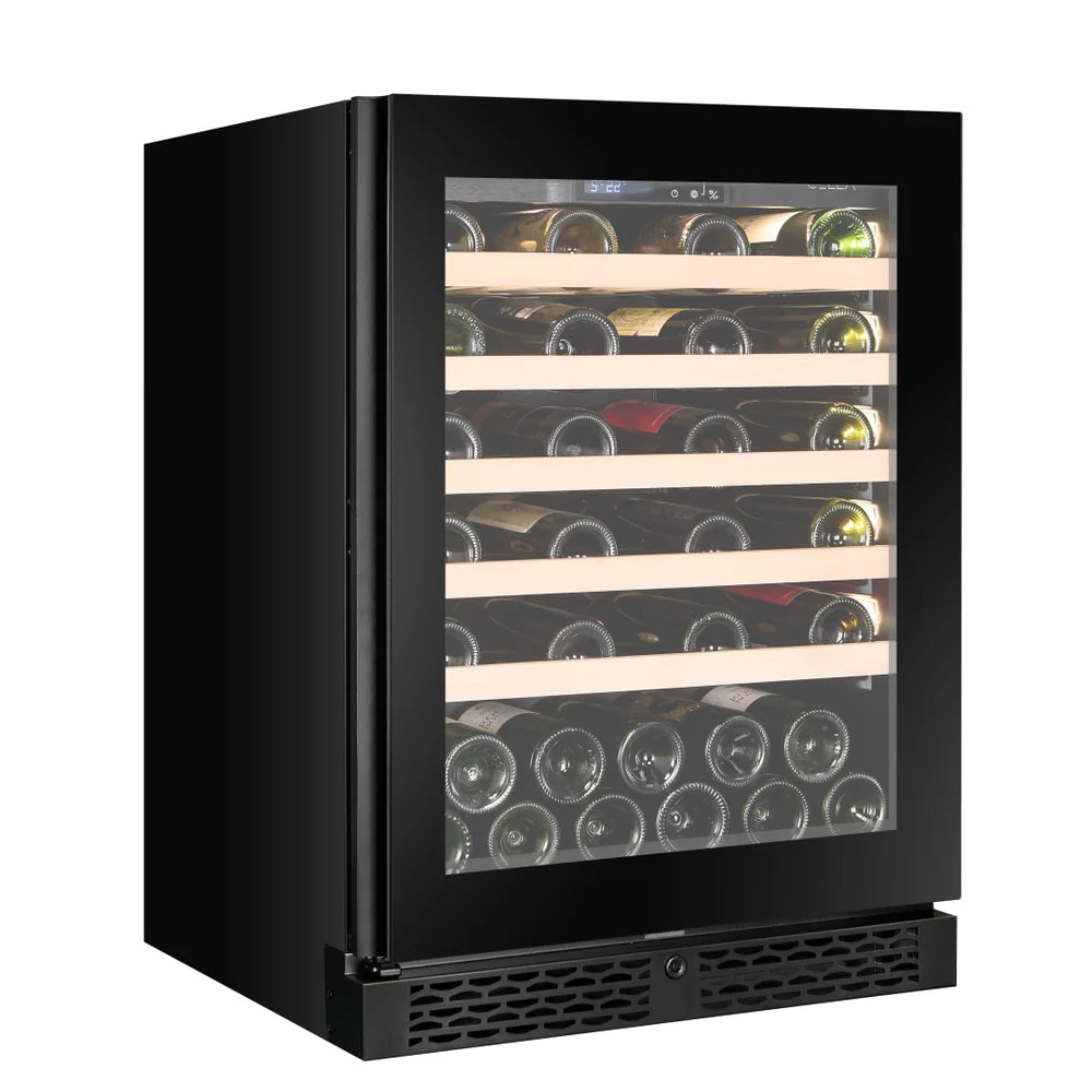 WINE CELLA - W46S-BLACK - 46 Bottle Wine Fridge