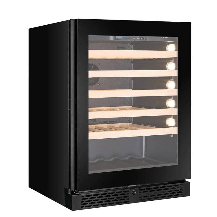 WINE CELLA - W46S-BLACK - 46 Bottle Wine Fridge