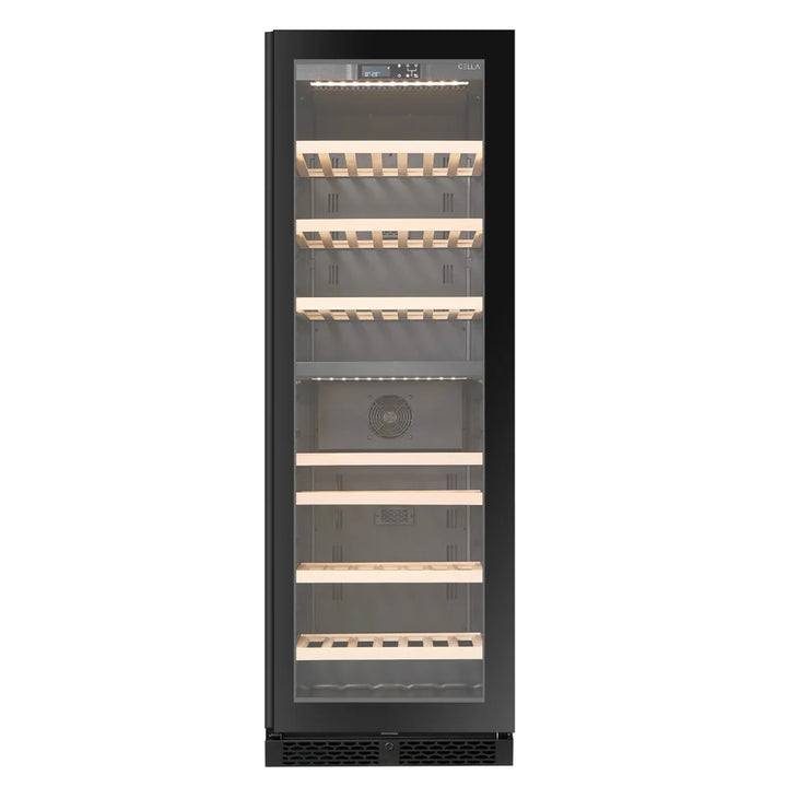 WINE CELLA - W93D-BLACK - 99 Bottle Wine Fridge