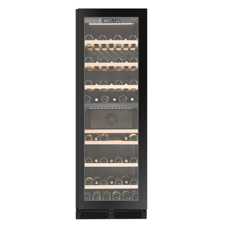 WINE CELLA - W93D-BLACK - 99 Bottle Wine Fridge