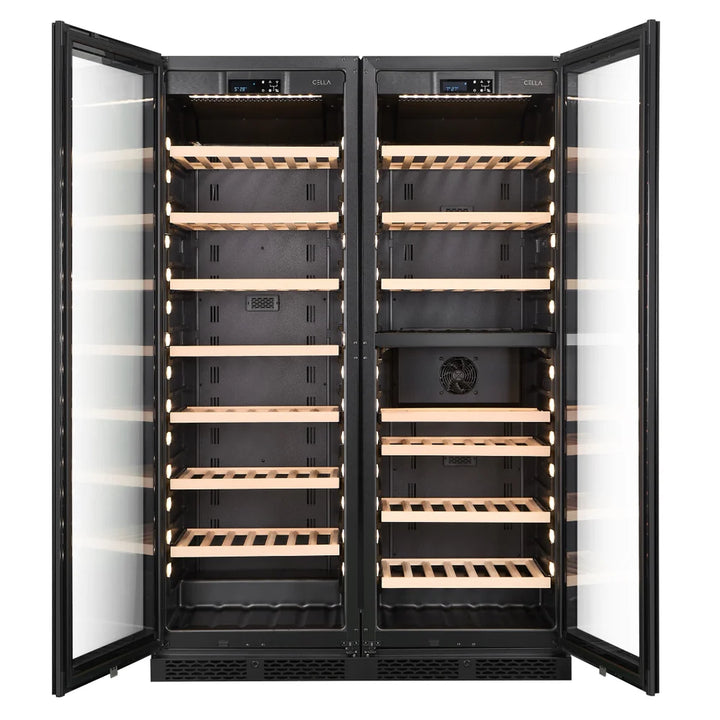 WINE CELLA - WFS163SD-BLACK - Wine Cooler Combination