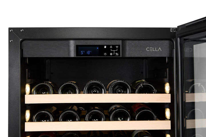 WINE CELLA - FWS163S-BLACK - 161 Bottle Wine Fridge