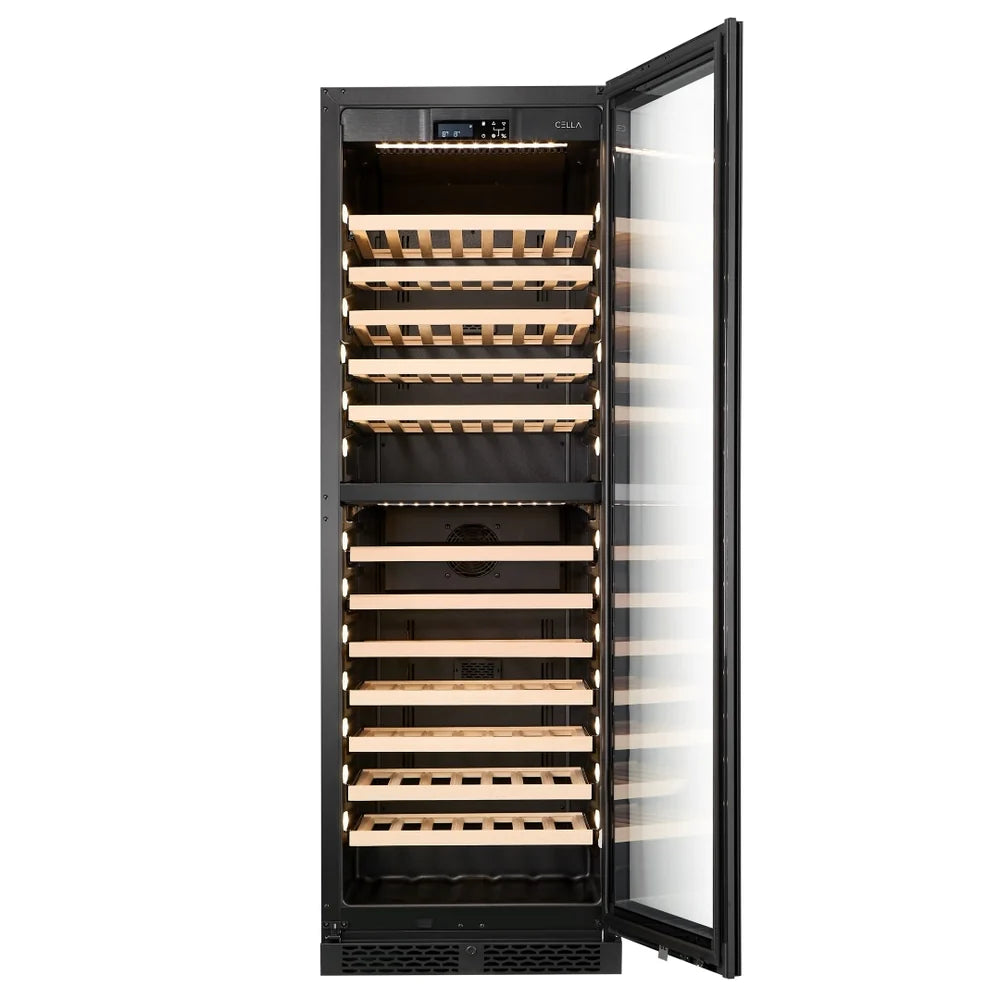 WINE CELLA - FWS93D-BLACK - 101 Bottle Wine Fridge