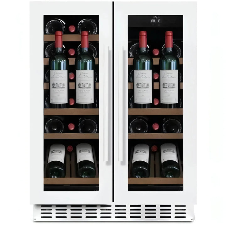 mQuvée - 600mm - Undercounter Wine Fridge - WineCave 60D2 Powder White