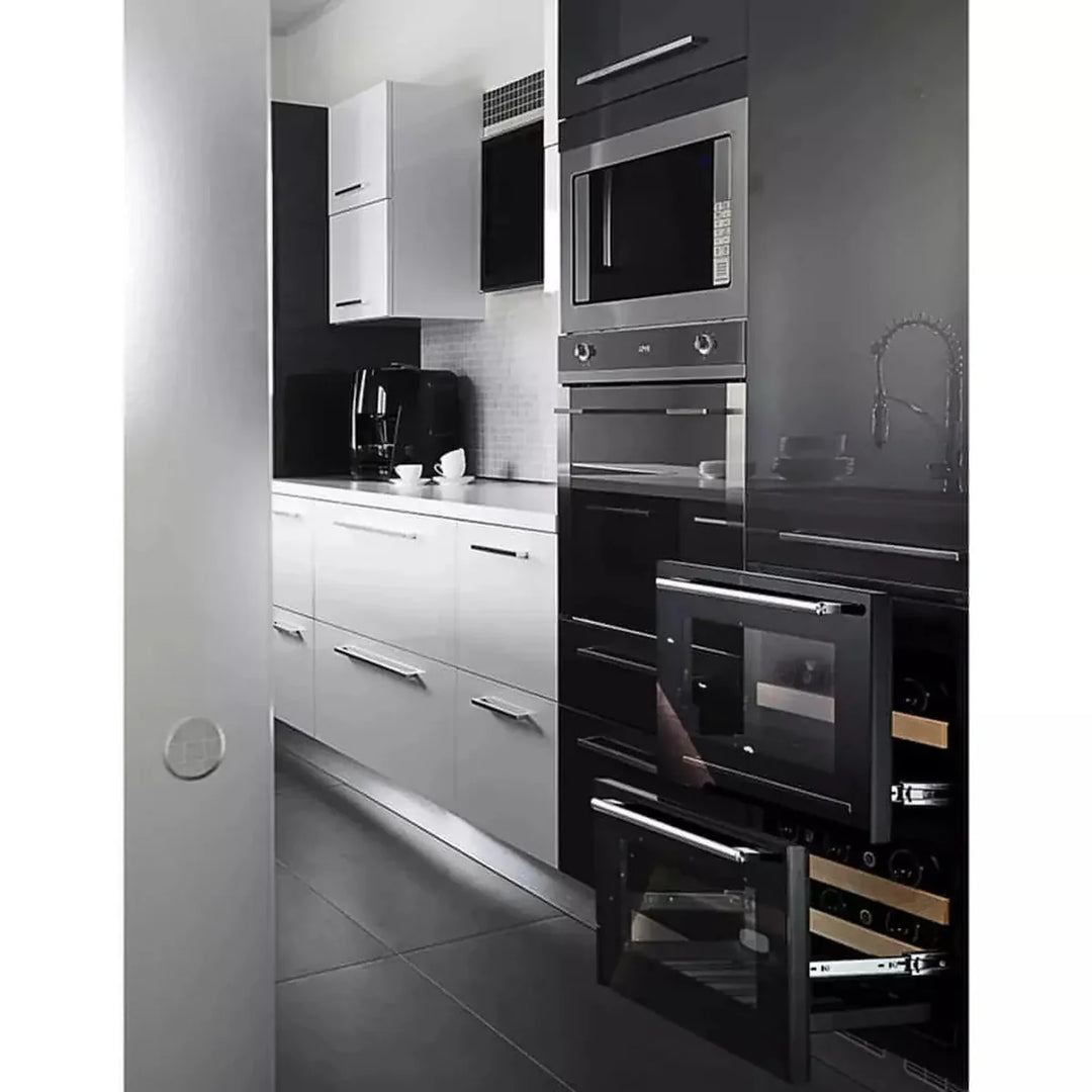 mQuvée - 600mm - Undercounter Wine Fridge - WineCave 60DD Fullglass Black