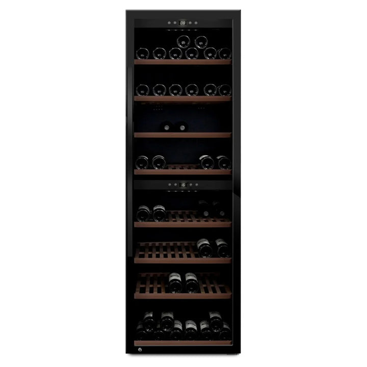 mQuvée - Wine Expert 180 - Dual Zone Freestanding Wine Cooler - Black