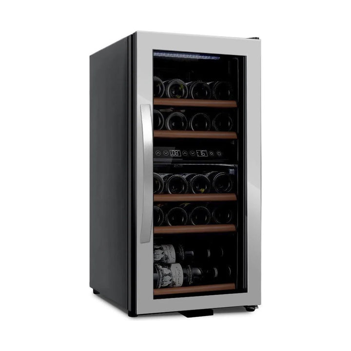 mQuvée - Wine Expert 24- Dual Zone - Freestanding Wine Cooler - Stainless Steel