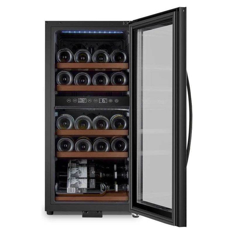 mQuvée - Wine Expert 24- Dual Zone - Freestanding Wine Cooler - Stainless Steel