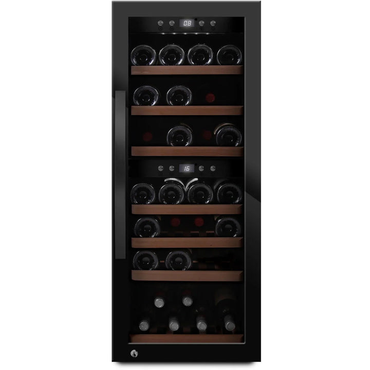 mQuvée - Wine Expert 38 Dual Zone - Freestanding Wine Cooler - Black