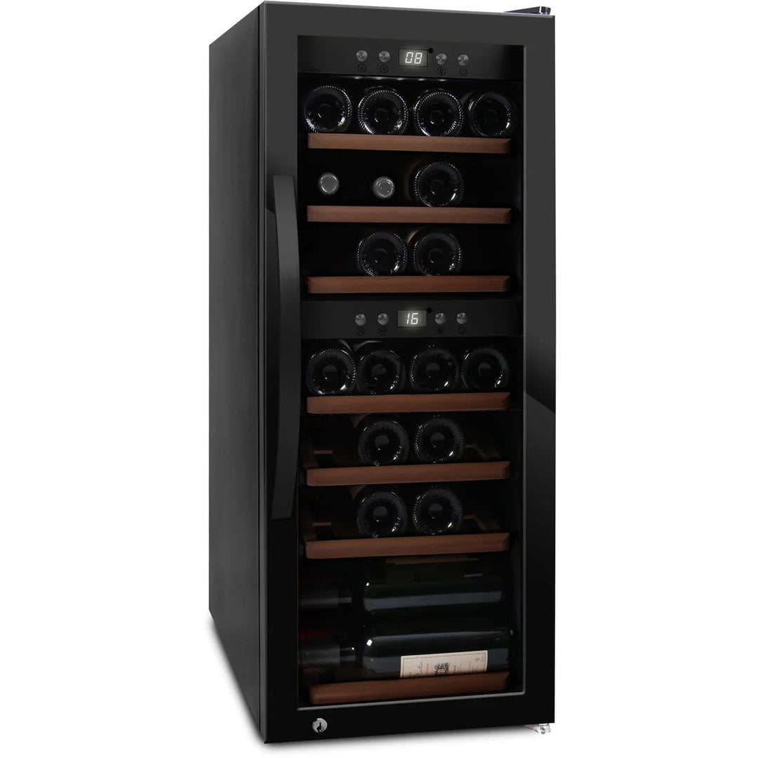 mQuvée - Wine Expert 38 Dual Zone - Freestanding Wine Cooler - Black