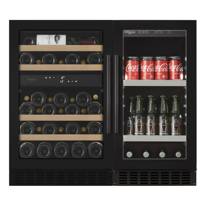 mQuvée - Wine and Beer Cooler - Combination Package 90 - Anthracite Black