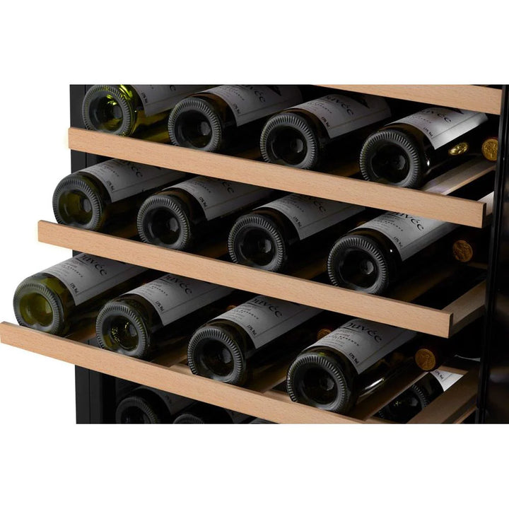 mQuvée WineStore 177 - 126 Bottles - Wine Cabinet - Exclusive Anthracite Black - 15 Shelves