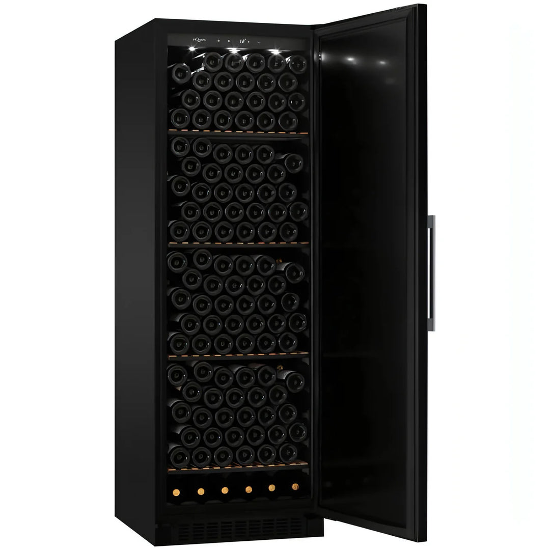 mQuvée WineStore 226 - 226 Bottles - Wine Cabinet - Solid Black