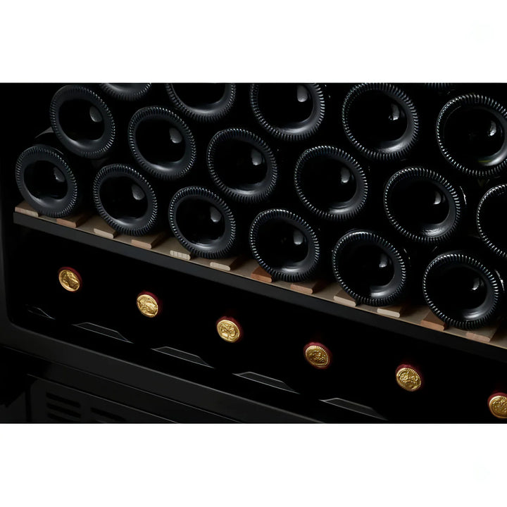 mQuvée WineStore 226 - 226 Bottles - Wine Cabinet - Solid Black