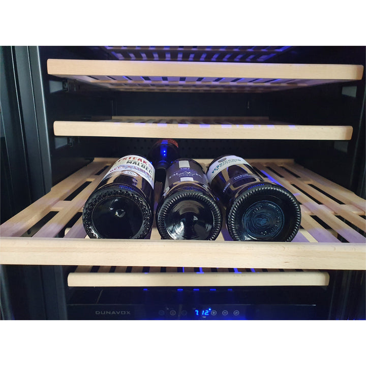 Dunavox GRANDE-181 - 655mm Width - Dual Zone 181 Bottle - Built In / Freestanding Wine Cooler - DX-181.490SDSK