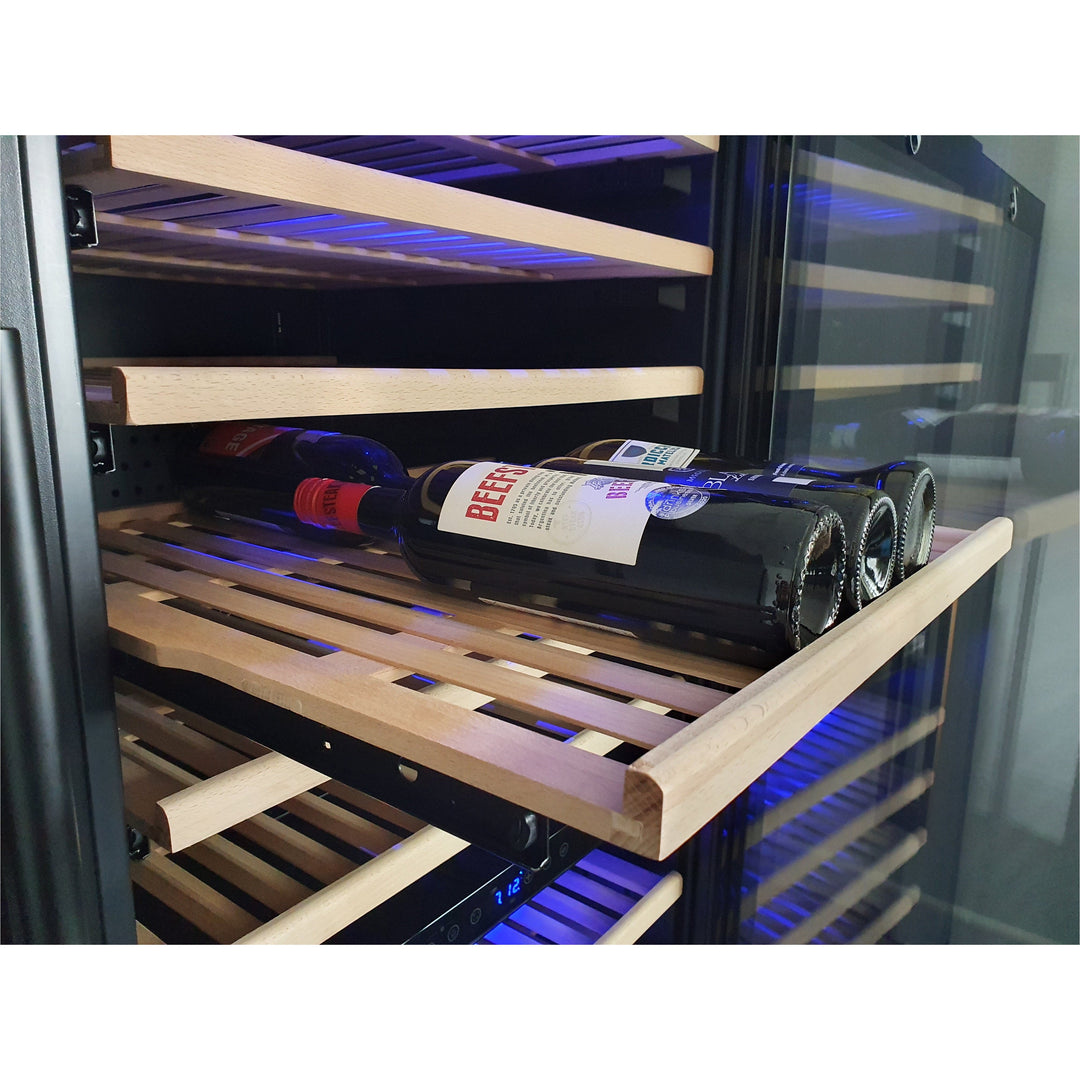 Dunavox GRANDE-194 - 655mm Width - Single Zone 194 Bottle - Built In / Freestanding Wine Cooler - DX-194.490SSK