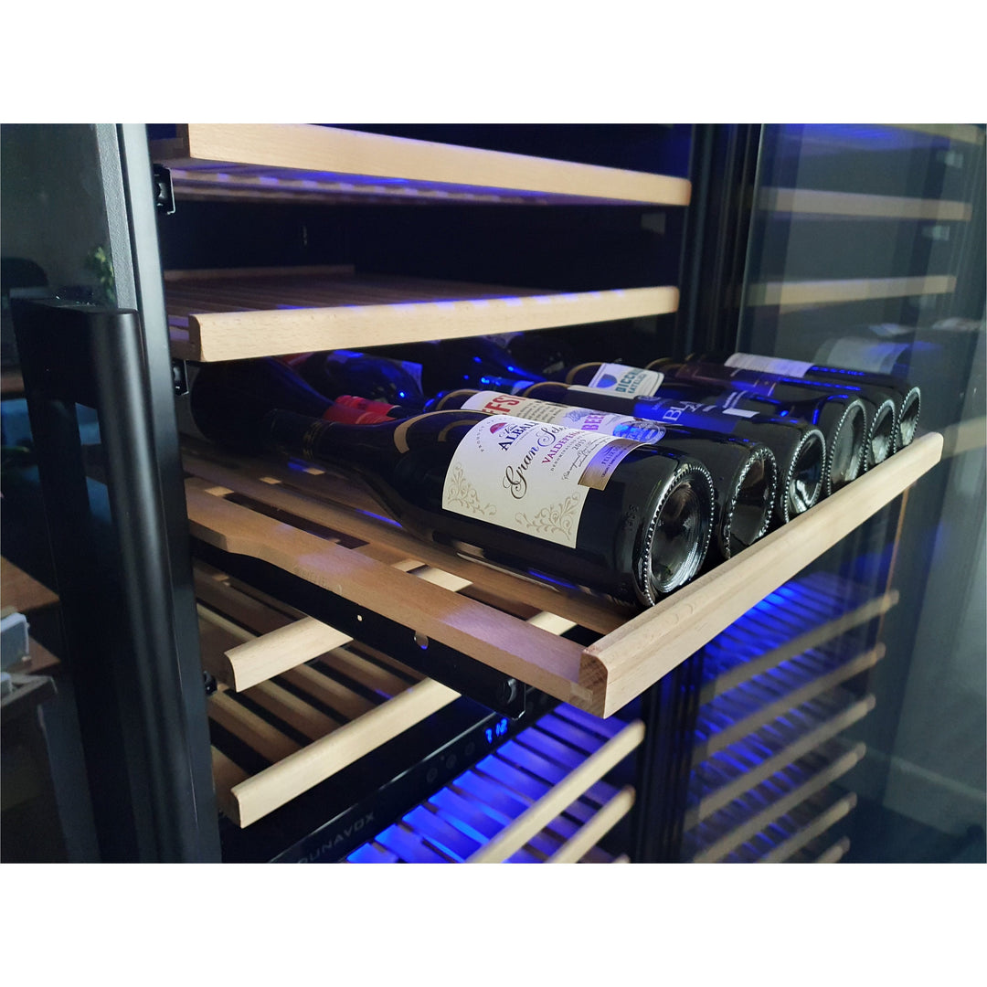 Dunavox GRANDE-194 - 655mm Width - Single Zone 194 Bottle - Built In / Freestanding Wine Cooler - DX-194.490BK