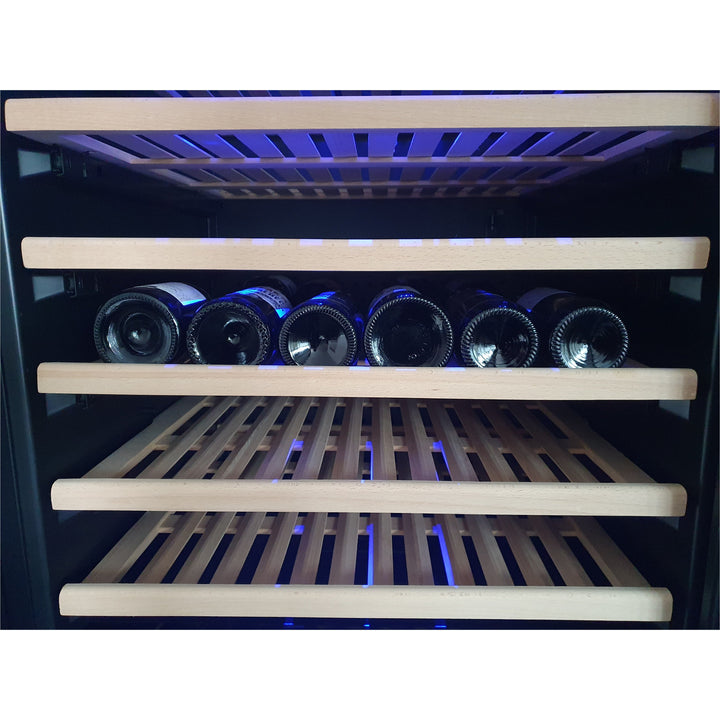 Dunavox GRANDE-194 - 655mm Width - Single Zone 194 Bottle - Built In / Freestanding Wine Cooler - DX-194.490SSK