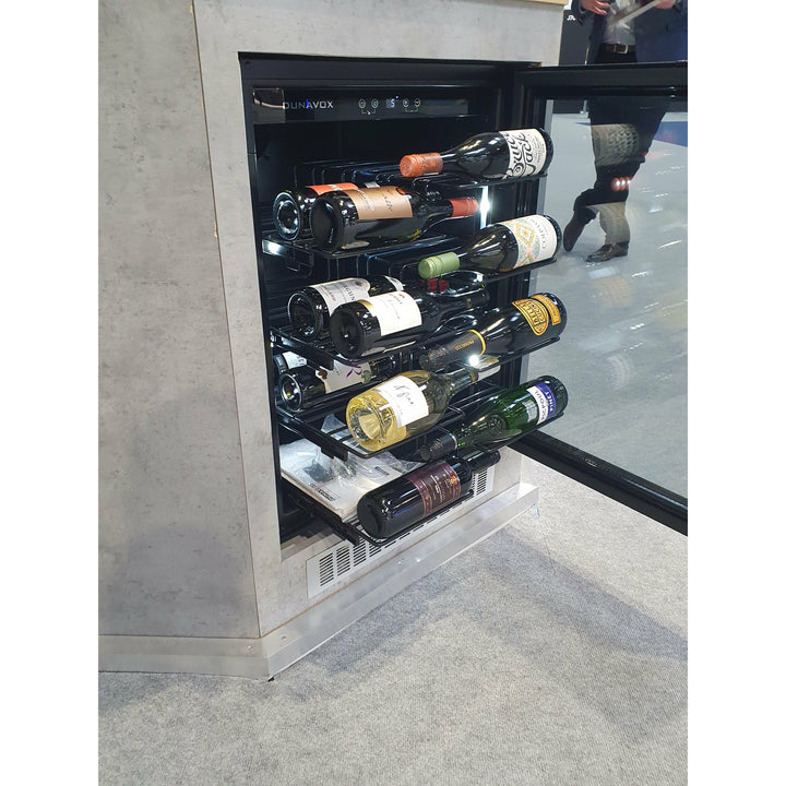 Dunavox FLOW-40 - 600mm - 40 Bottle - Built In Wine Fridge - DAUF-40.138B