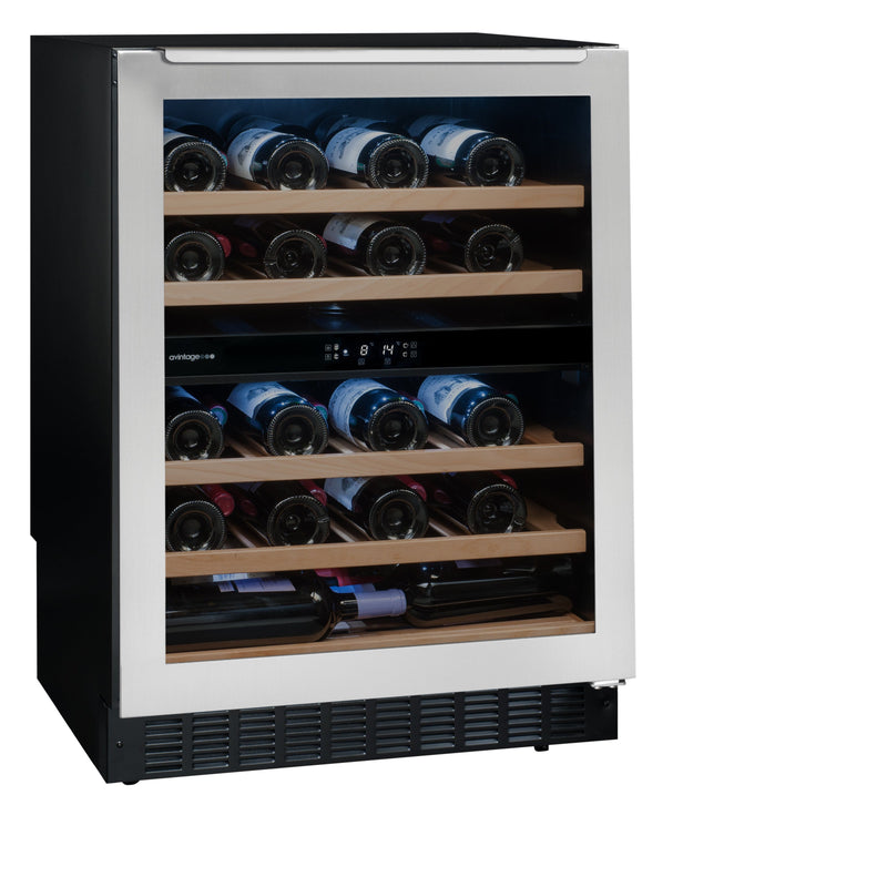 Avintage - 600mm Dual Zone - 50 bottle - Undercounter Wine Cooler - AVU54TXDZA