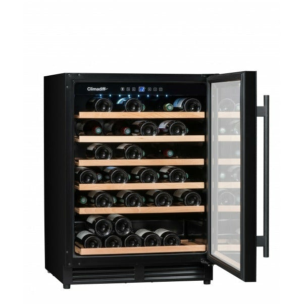 Climadiff - 600mm - 51 Bottle - Built In Undercounter Wine Fridge - CBU51S2B