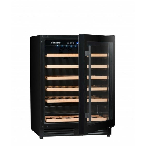 Climadiff - 600mm - 51 Bottle - Built In Undercounter Wine Fridge - CBU51S2B