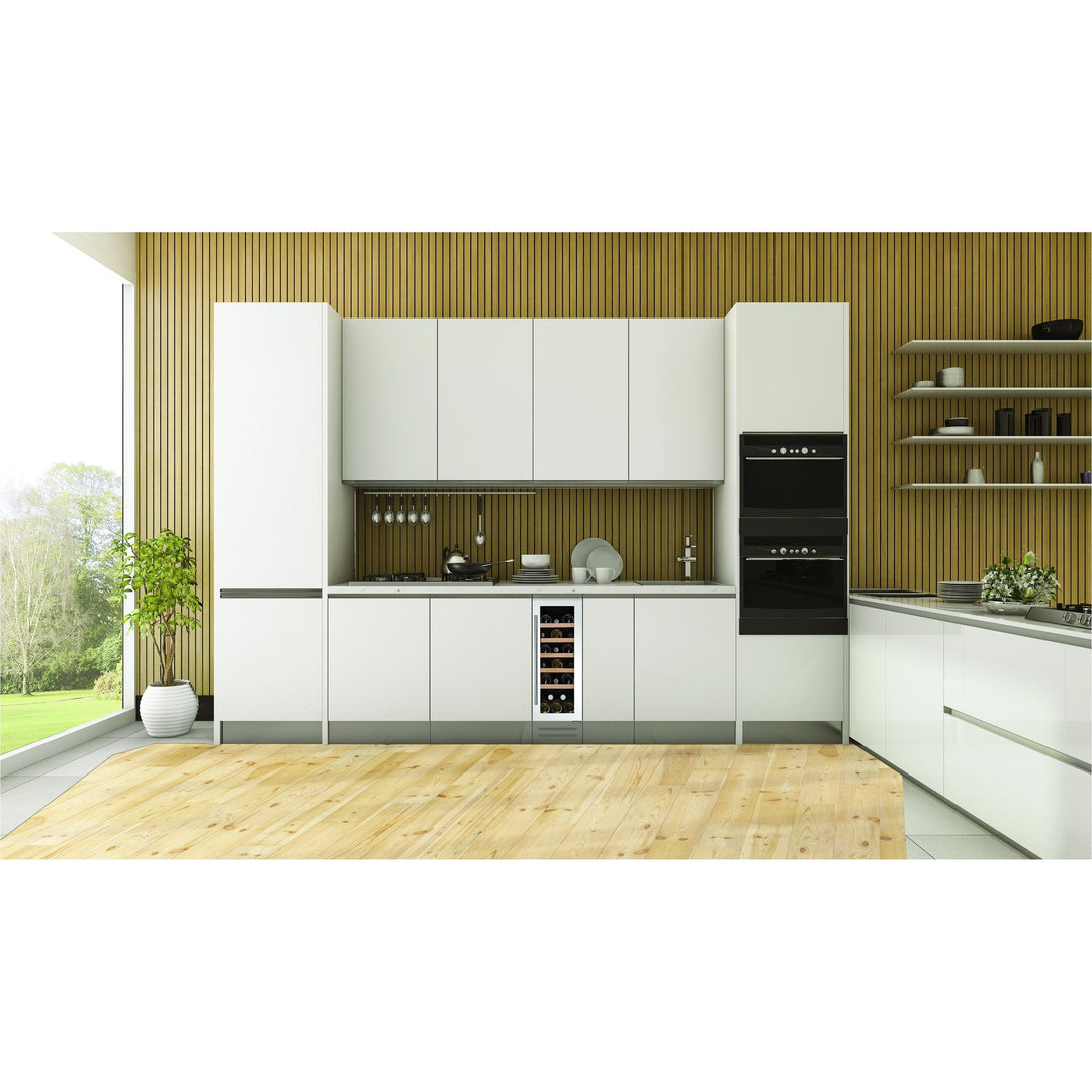 Dunavox FLOW-19 - 300mm - 19 Bottle - Built In Undercounter Wine Cooler - DAUF-19.58B