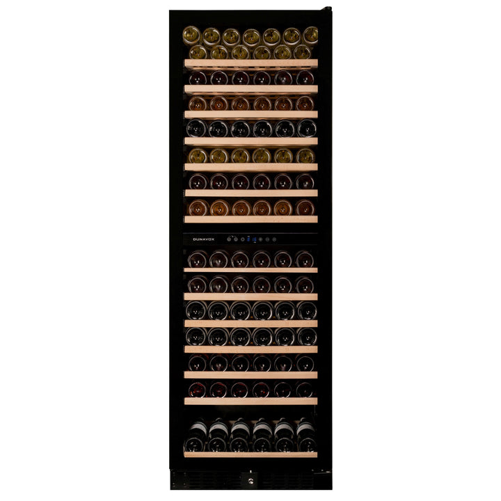 Dunavox GRANDE-166 - 600mm Dual Zone - 166 Bottle - Built In / Freestanding - Tall Wine Cooler - DX-166.428DBK