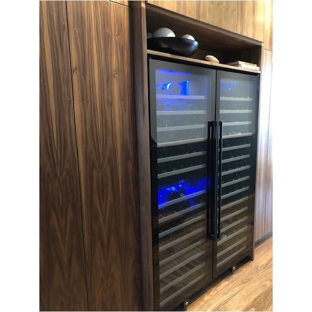 Dunavox GRANDE-181 - 655mm Width - Dual Zone - 181 Bottle - Built In / Freestanding Tall Wine Cooler - DX-181.490DBK