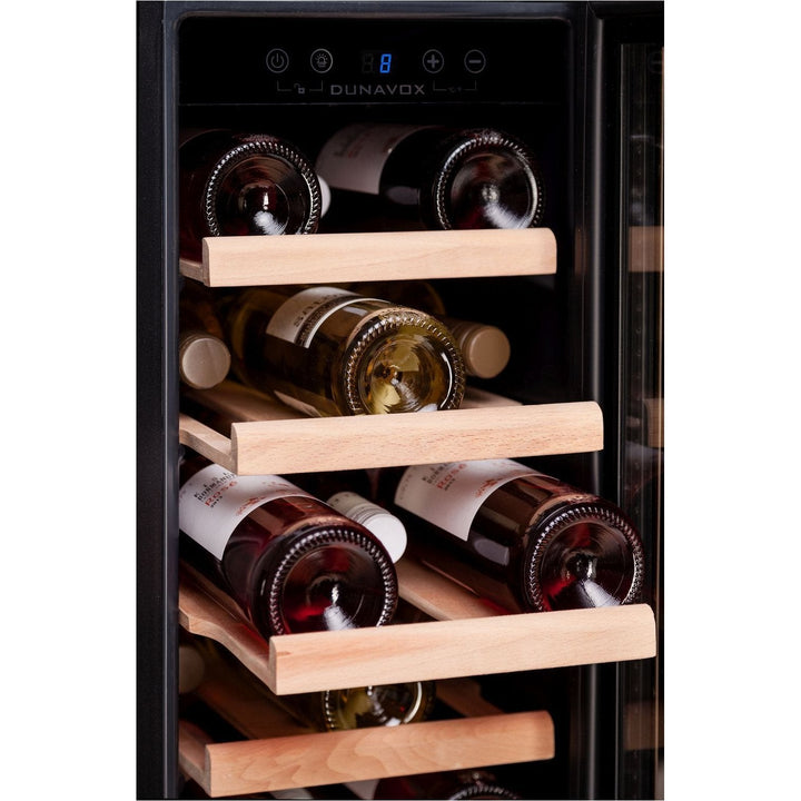 Dunavox - 19 bottle 300mm Built in Wine Cooler DAU-19.58B Elite Wine Refrigeration