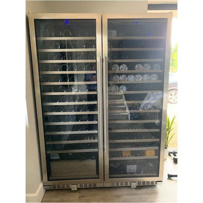 Dunavox GRANDE-194 - 655mm Width - Single Zone 194 Bottle - Built In / Freestanding Wine Cooler - DX-194.490SSK