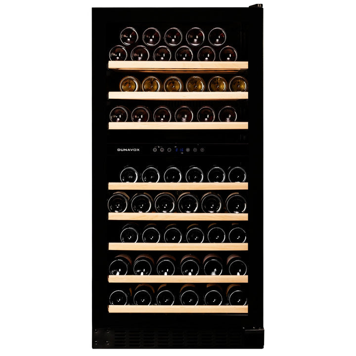 Dunavox GRANDE-94 - 600mm Dual Zone - 94 Bottle - Built In / Freestanding Wine Fridge - DX-94.270DBK