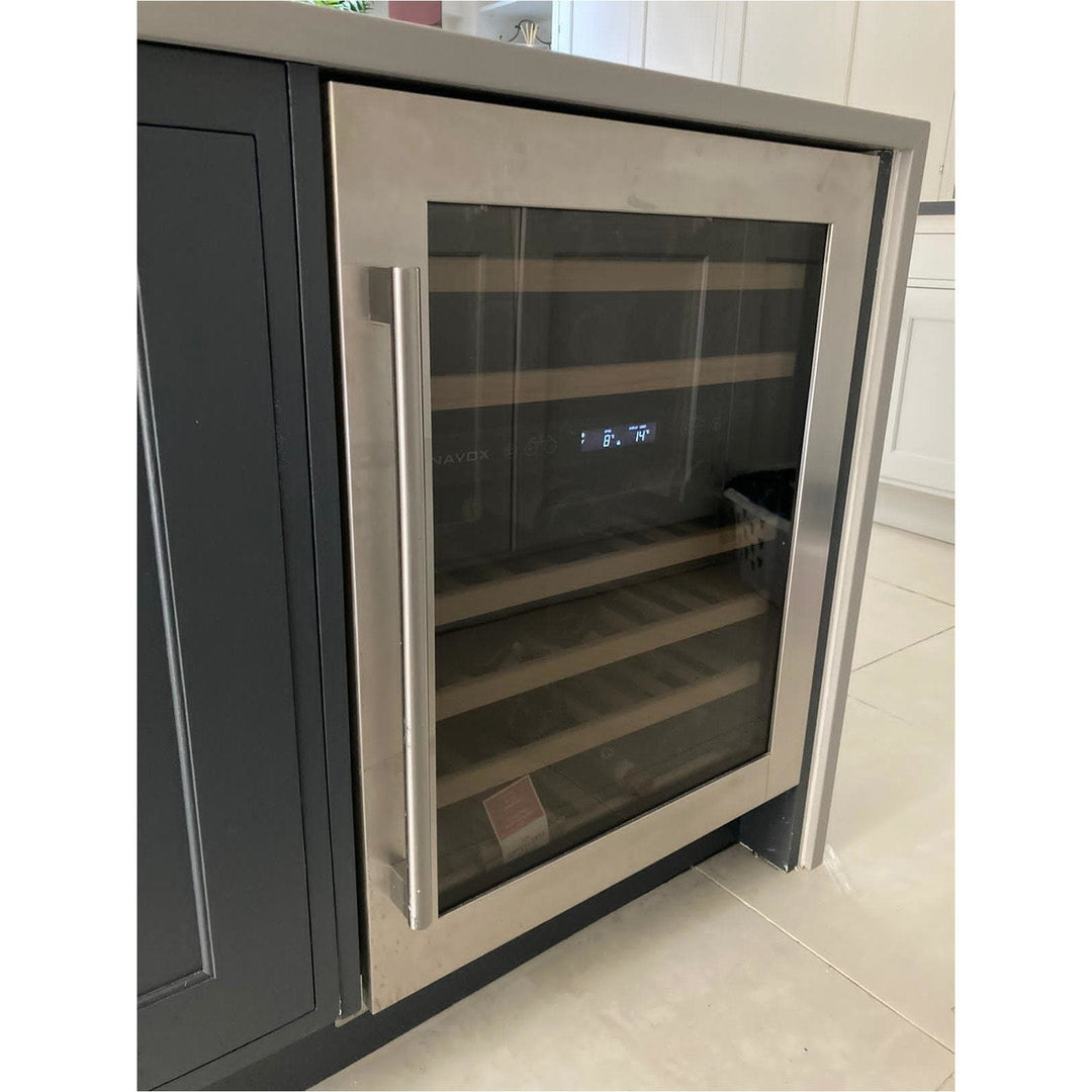 Dunavox FLOW-46D - 600mm Dual Zone - 46 Bottle - Built In Undercounter Wine Fridge - DAUF-46.145DSS