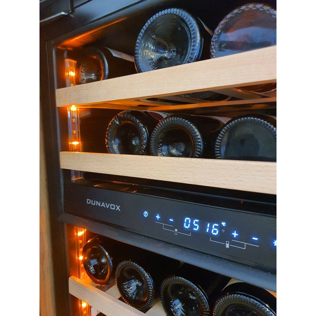 Dunavox GLANCE-32 - Dual Zone 32 Bottle -Fully Integrated Wine Cooler - DAVG-32.80DOP.TO