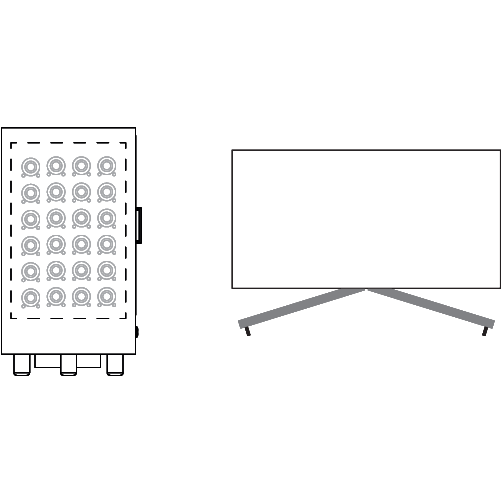 Mod 20 - Built in / Freestanding Wine Wall MD-20 - For Home Use