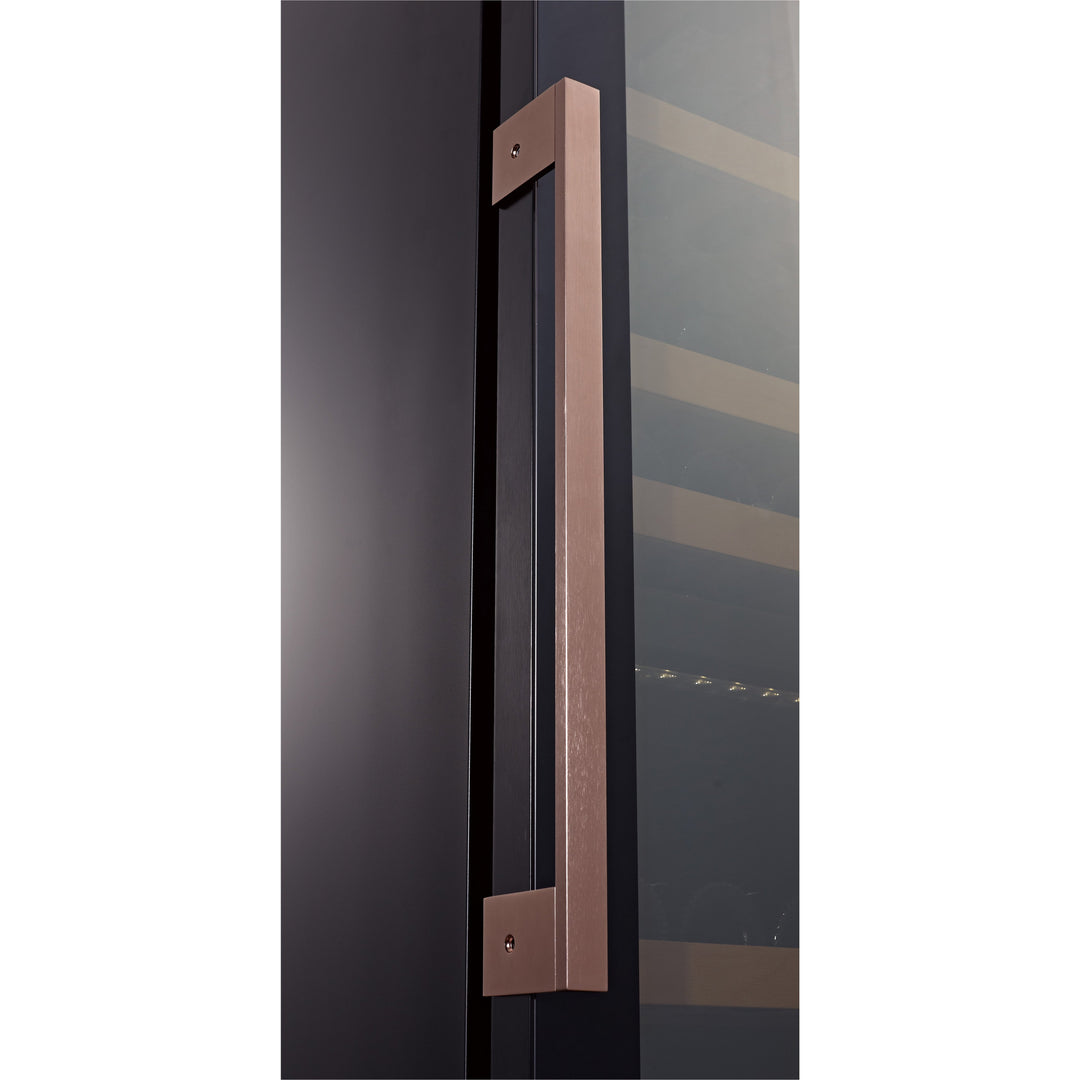 SWISSCAVE Premium - 600mm - 163 Bottle - Freestanding / Built in Wine Cooler - WLB460FL-MIX - Sapele Shelving