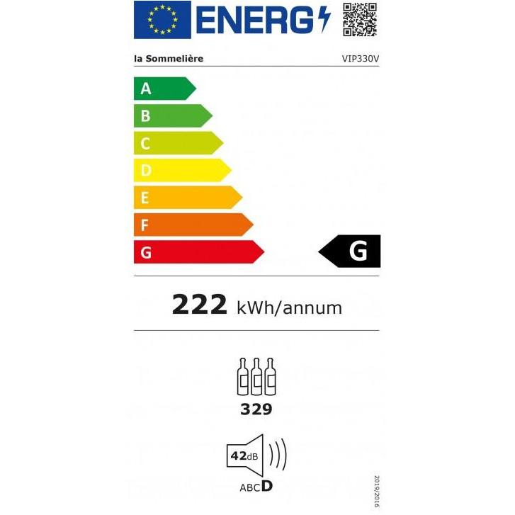 La Sommeliere - 329 Bottles Freestanding Multi Zone Wine Cabinet VIP330V