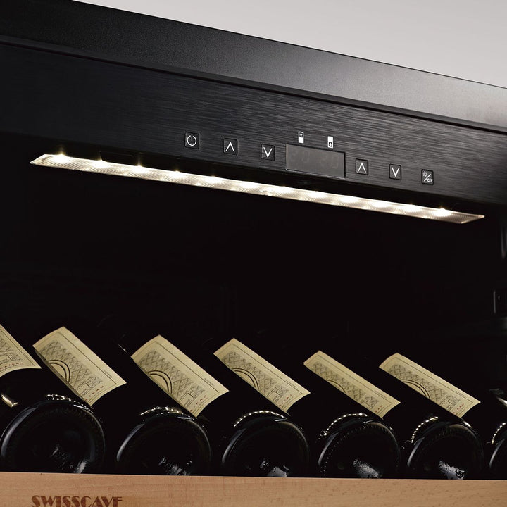 SWISSCAVE - 112 Bottle Dual Temperature Zone Wine Cooler - WLB360DF