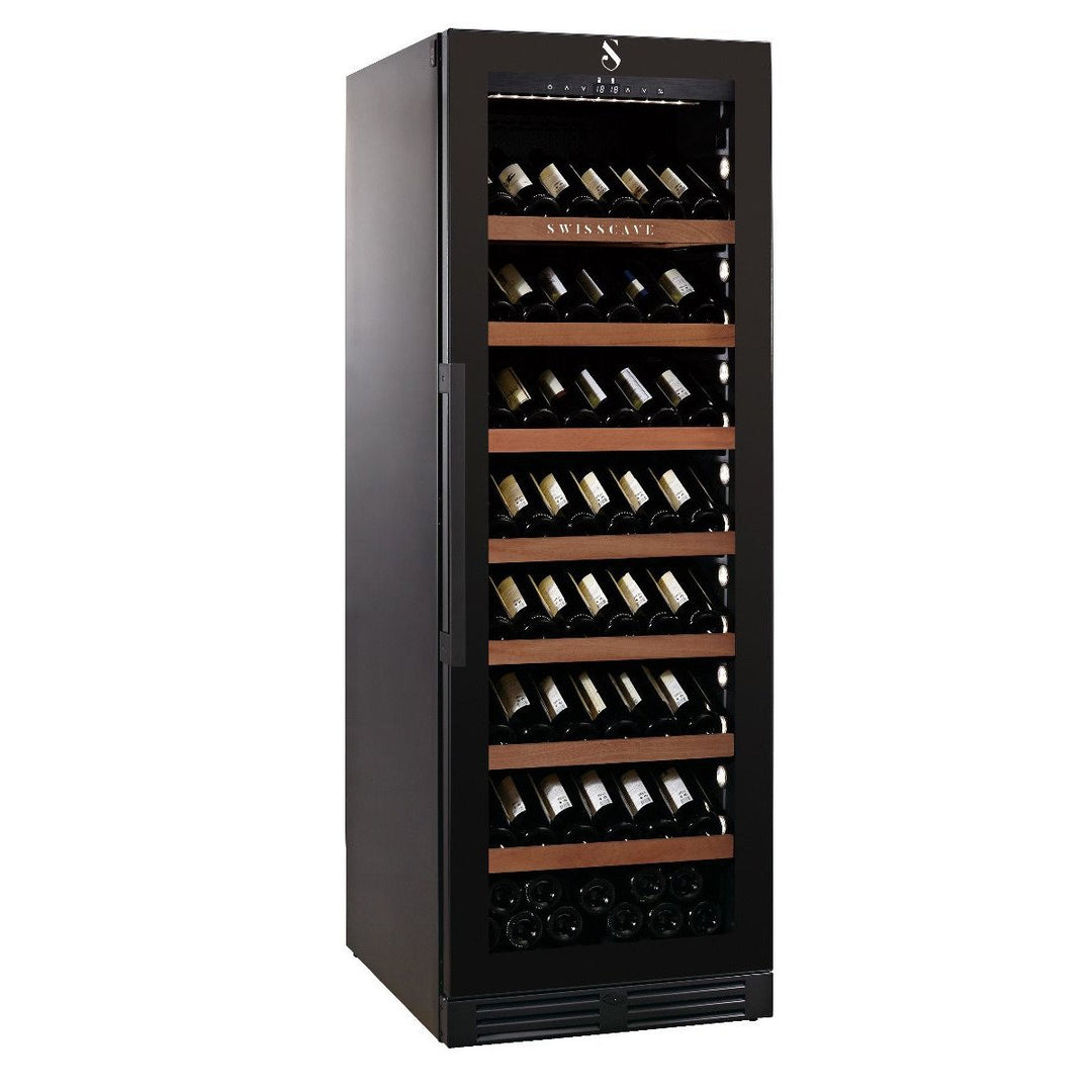 SWISSCAVE Premium - 600mm - 140 Bottle - Freestanding / Built in Wine Cooler - WLB460FLD-MIX