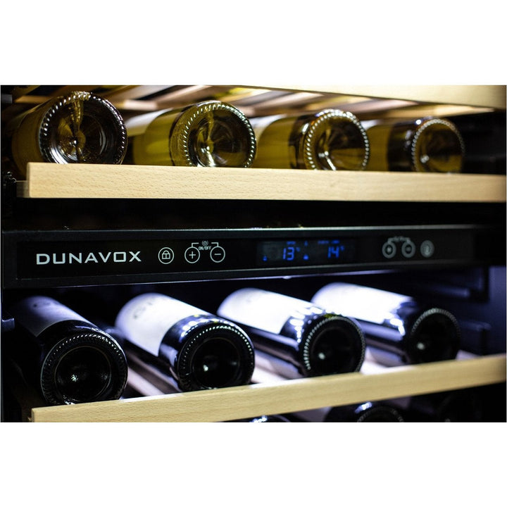 Dunavox - 600mm Built in Dual Zone Wine Cooler DAU-46.145DB - 3 Lighting Option